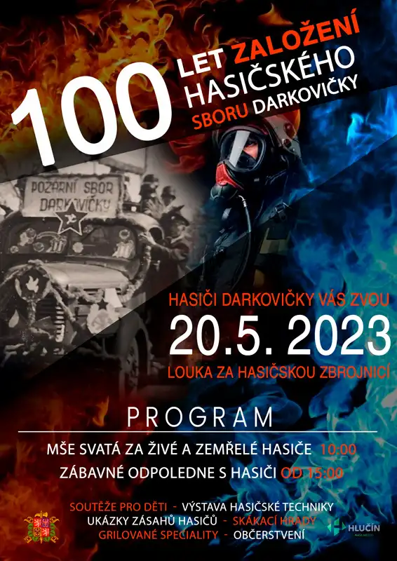 Plakát Hasiči Darkovičky 100 let