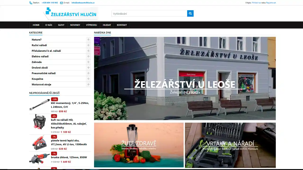Zelezarstvihlucin portfolio webdesign studio82.cz