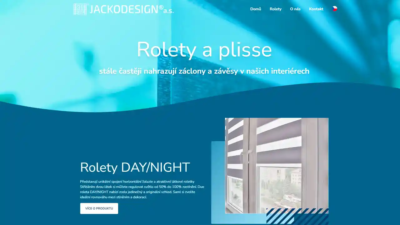 Rolety a plisse portfolio webdesign studio82.cz